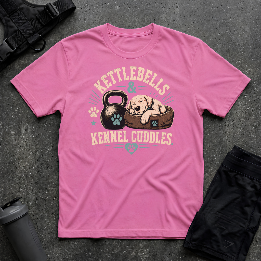 KETTLEBELLS & KENNEL CUDDLES T-SHIRT