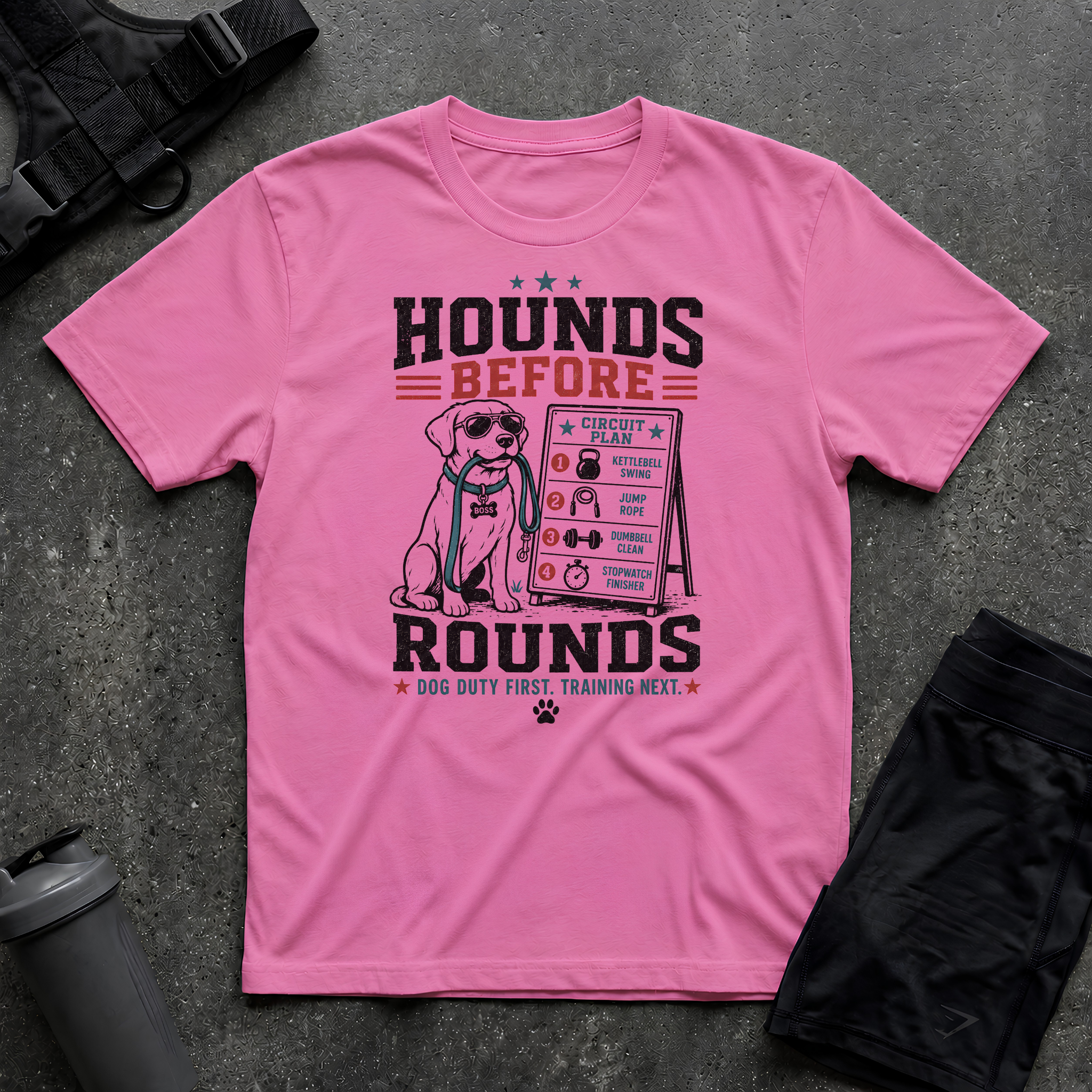 HOUNDS BEFORE ROUNDS T-SHIRT