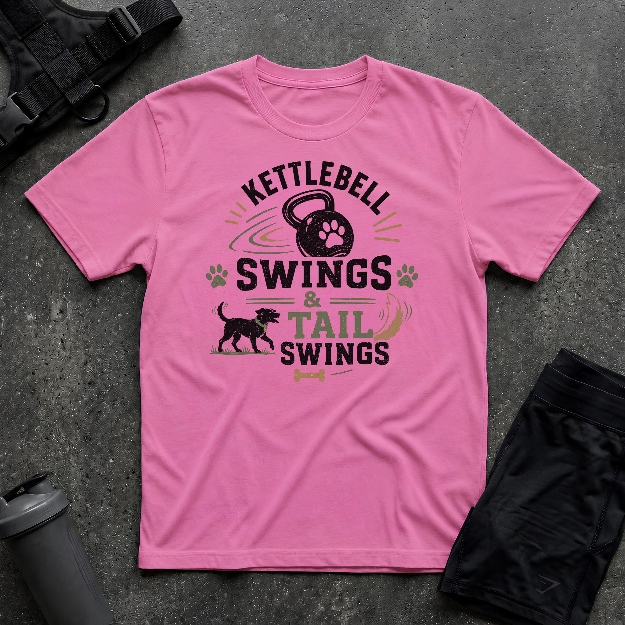 KETTLEBELL SWINGS & TAIL SWINGS 2 T-SHIRT