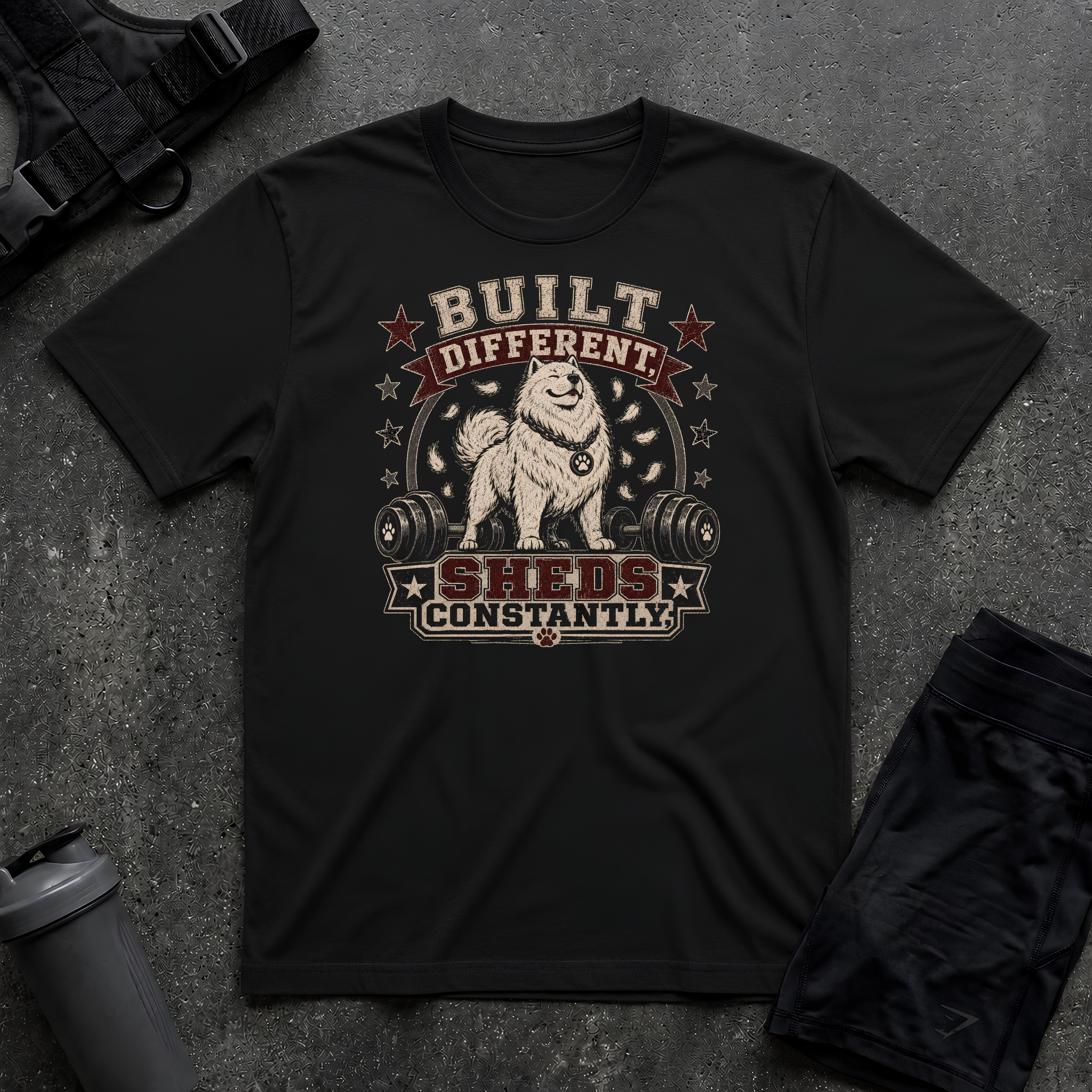 BUILT DIFFERENT SHEDS CONSTANTLY T-SHIRT