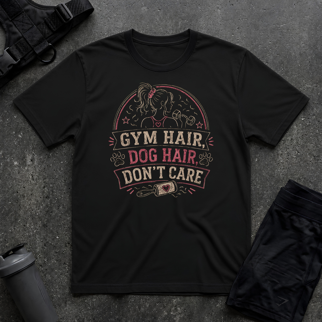 GYM HAIR DOG HAIR T-SHIRT