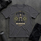 FOUR PAWS TWO PLATES T-SHIRT