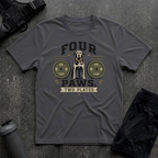 FOUR PAWS TWO PLATES 3 T-SHIRT