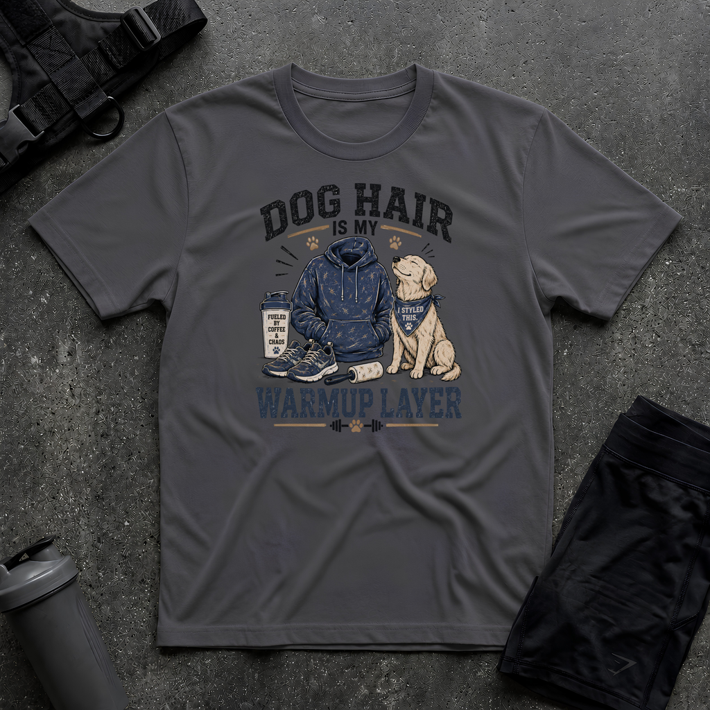 DOG HAIR IS MY WARMUP LAYER T-SHIRT