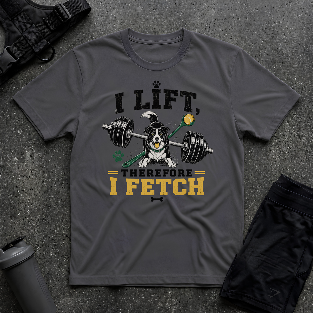 I LIFT THEREFORE I FETCH T-SHIRT