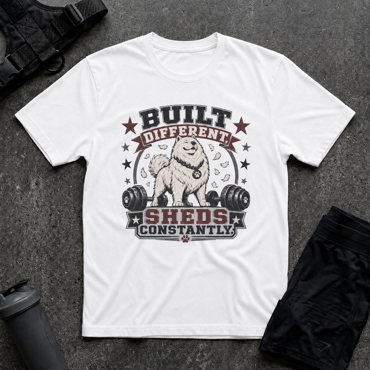 BUILT DIFFERENT SHEDS CONSTANTLY T-SHIRT