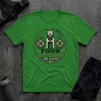 FOUR PAWS TWO PLATES 2 T-SHIRT