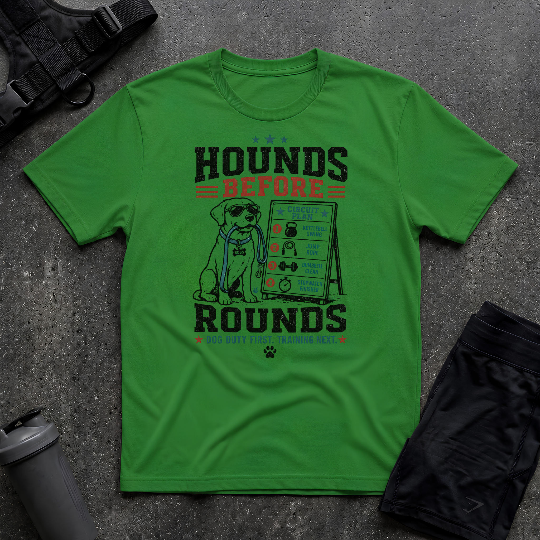 HOUNDS BEFORE ROUNDS T-SHIRT