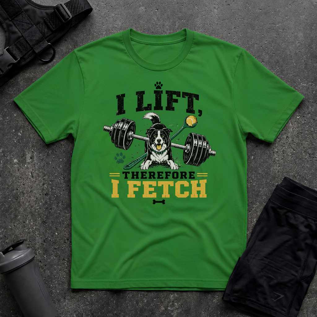 I LIFT THEREFORE I FETCH T-SHIRT