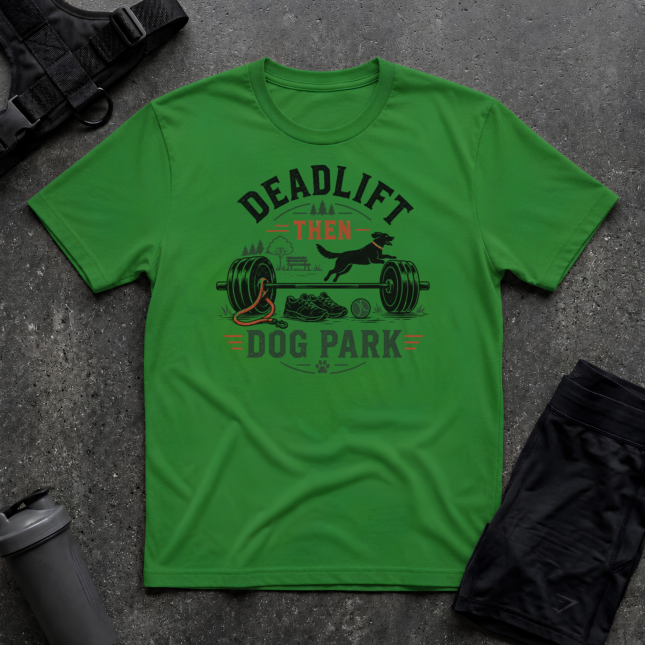 DEADLIFT THEN DOG PARK T-SHIRT