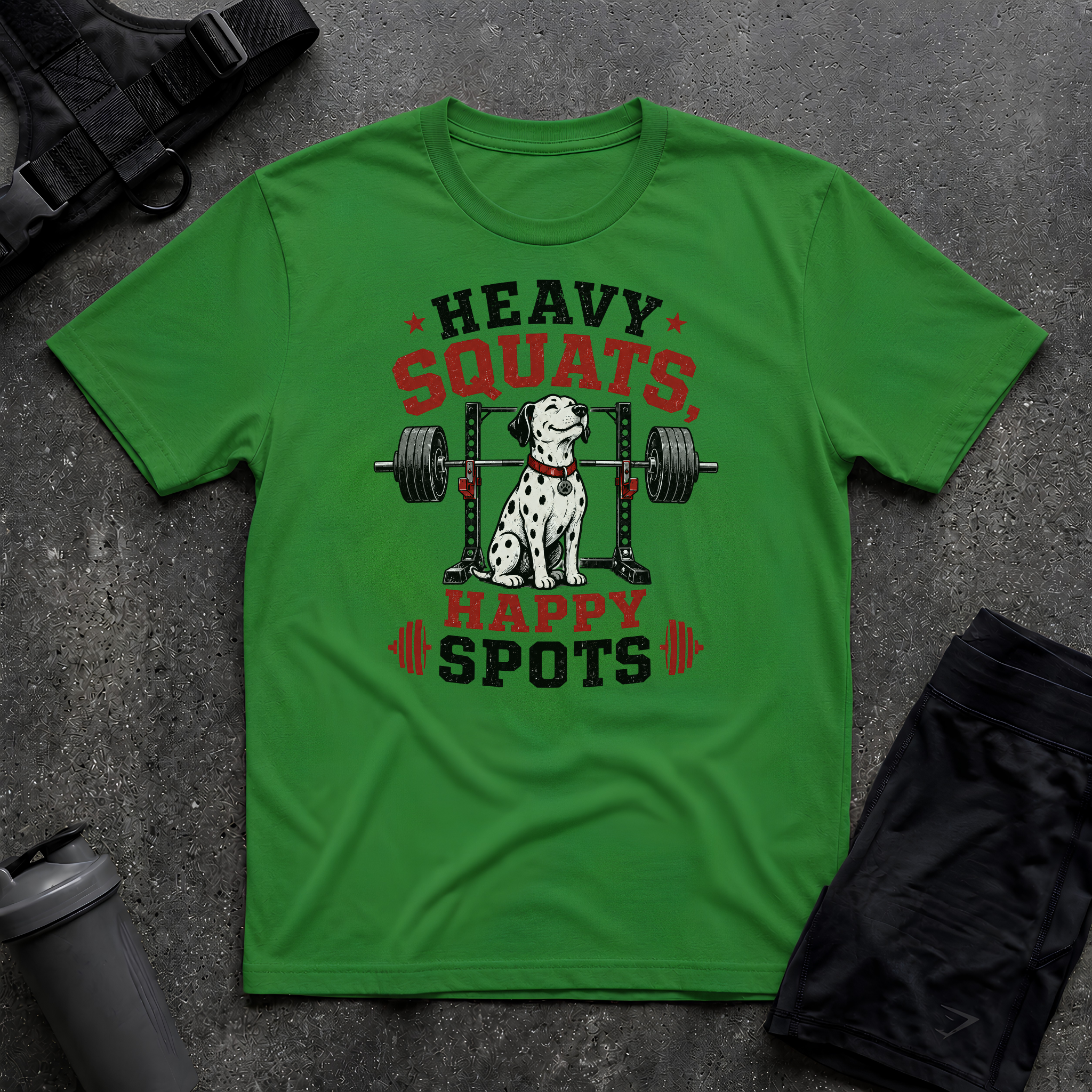 HEAVY SQUATS HAPPY SPOTS T-SHIRT