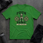 FOUR PAWS TWO PLATES 3 T-SHIRT