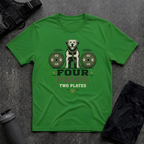 FOUR PAWS TWO PLATES 4 T-SHIRT