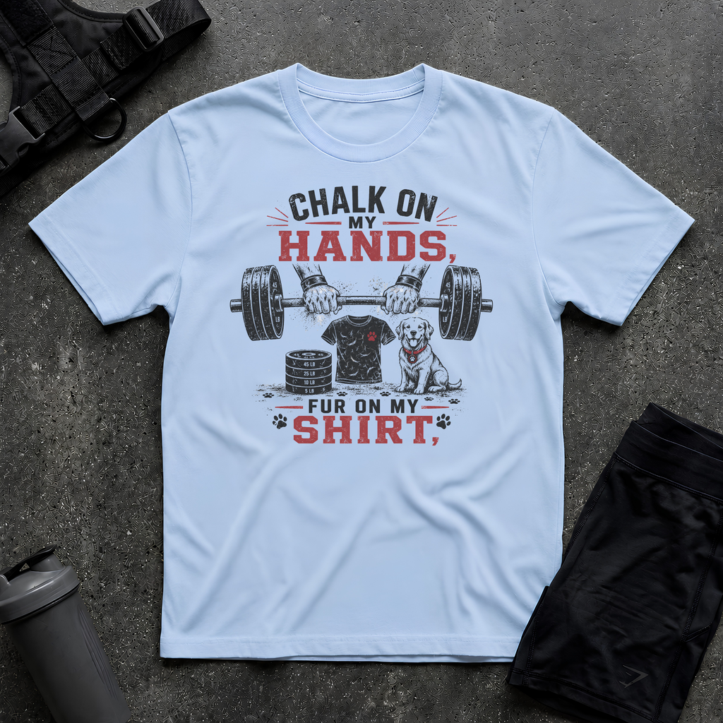 CHALK ON MY HANDS FUR IN MY SHIRT T-SHIRT