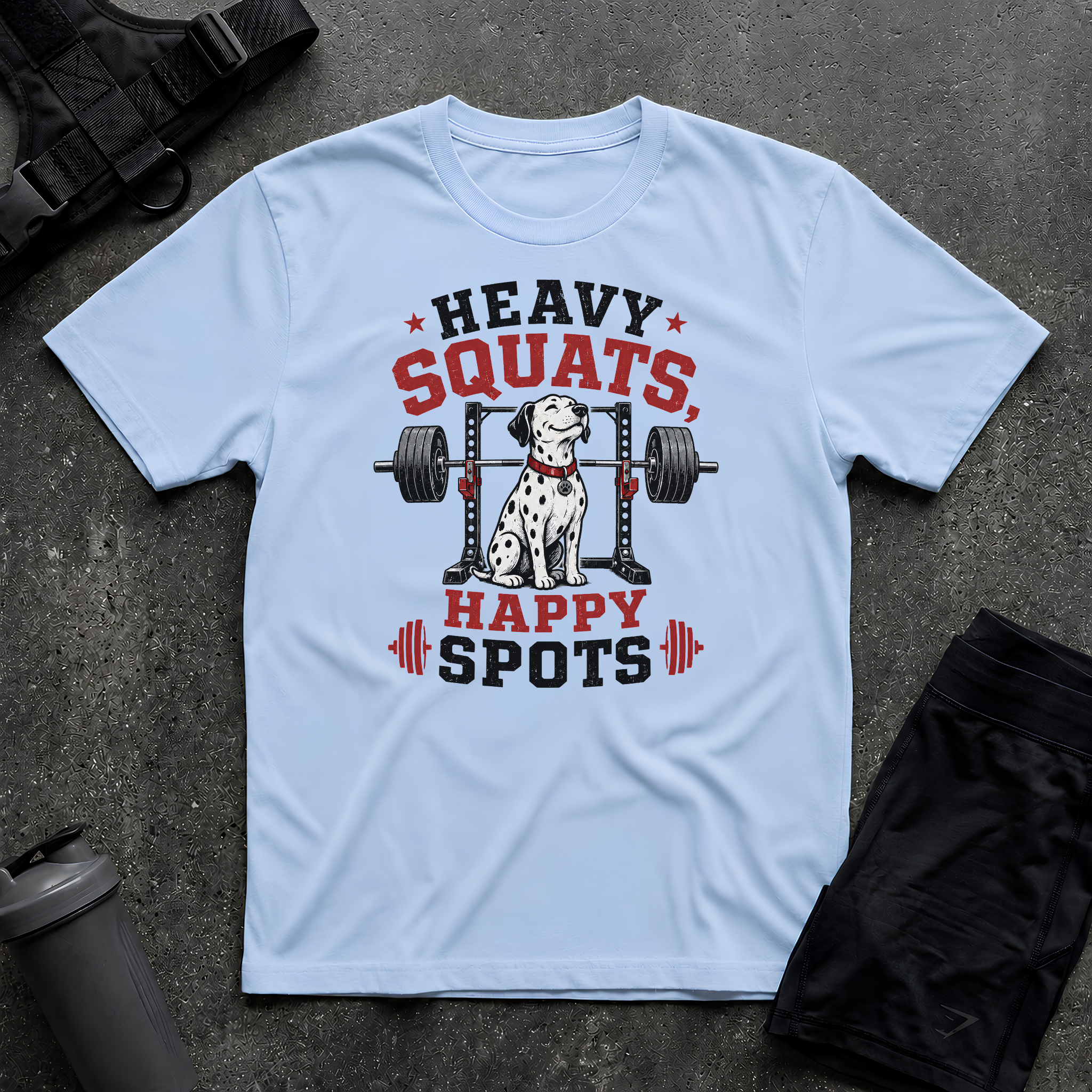 HEAVY SQUATS HAPPY SPOTS T-SHIRT