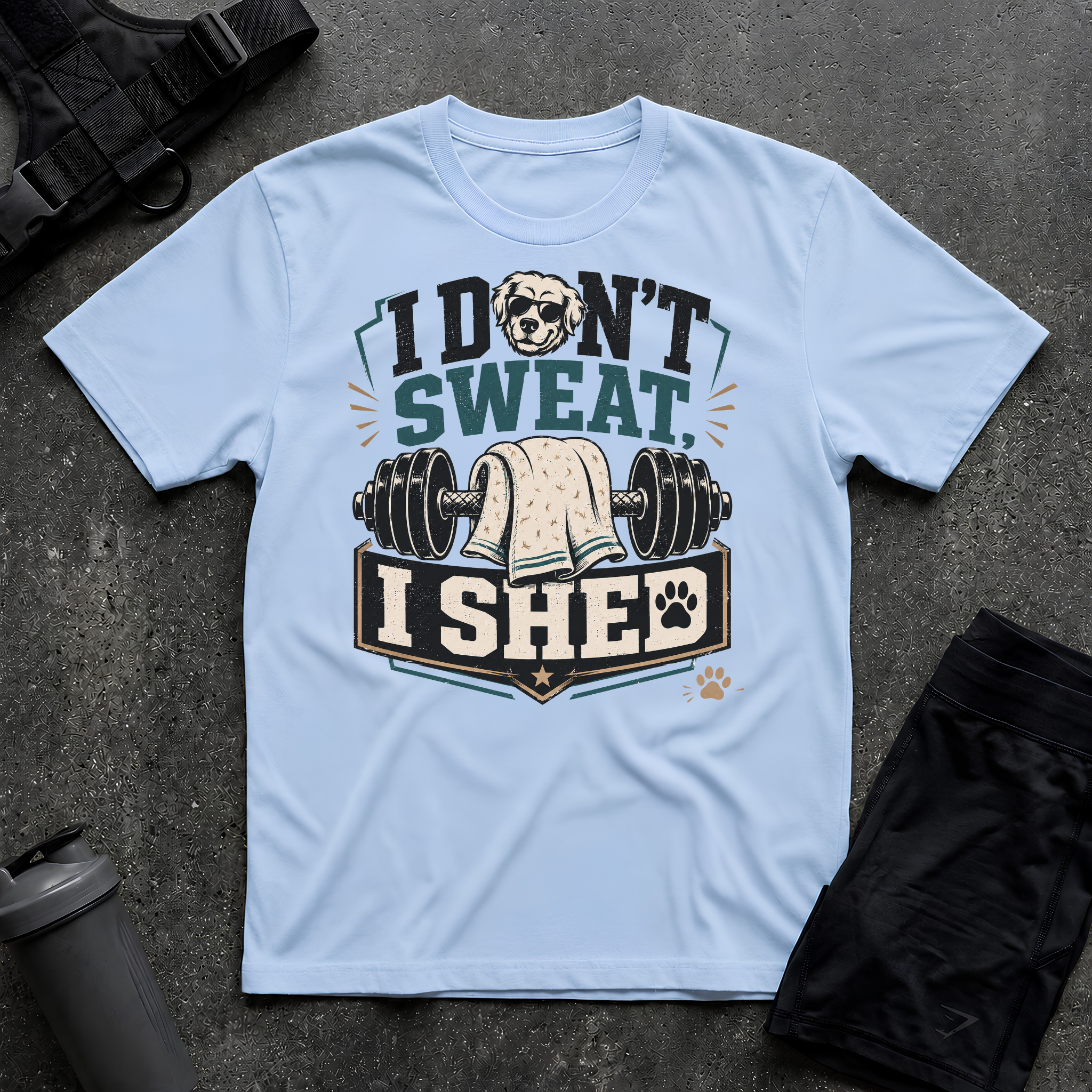 I DON'T SWEAT I SHED T-SHIRT