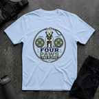 FOUR PAWS TWO PLATES 2 T-SHIRT