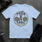 FOUR PAWS TWO PLATES T-SHIRT