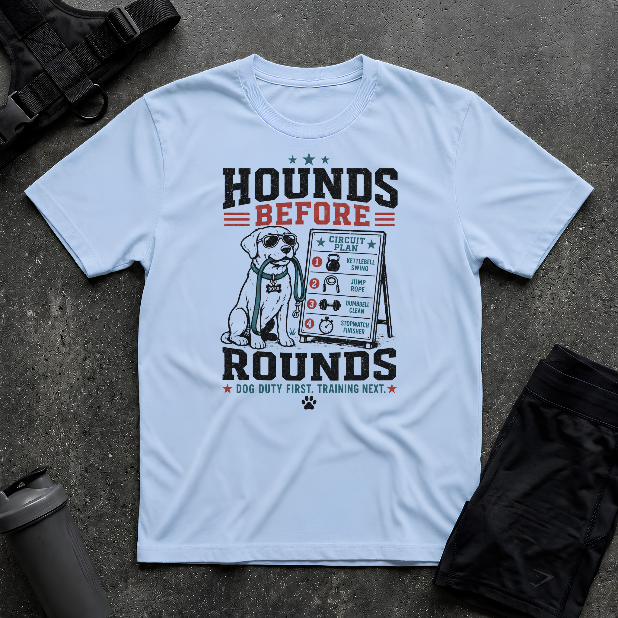 HOUNDS BEFORE ROUNDS T-SHIRT