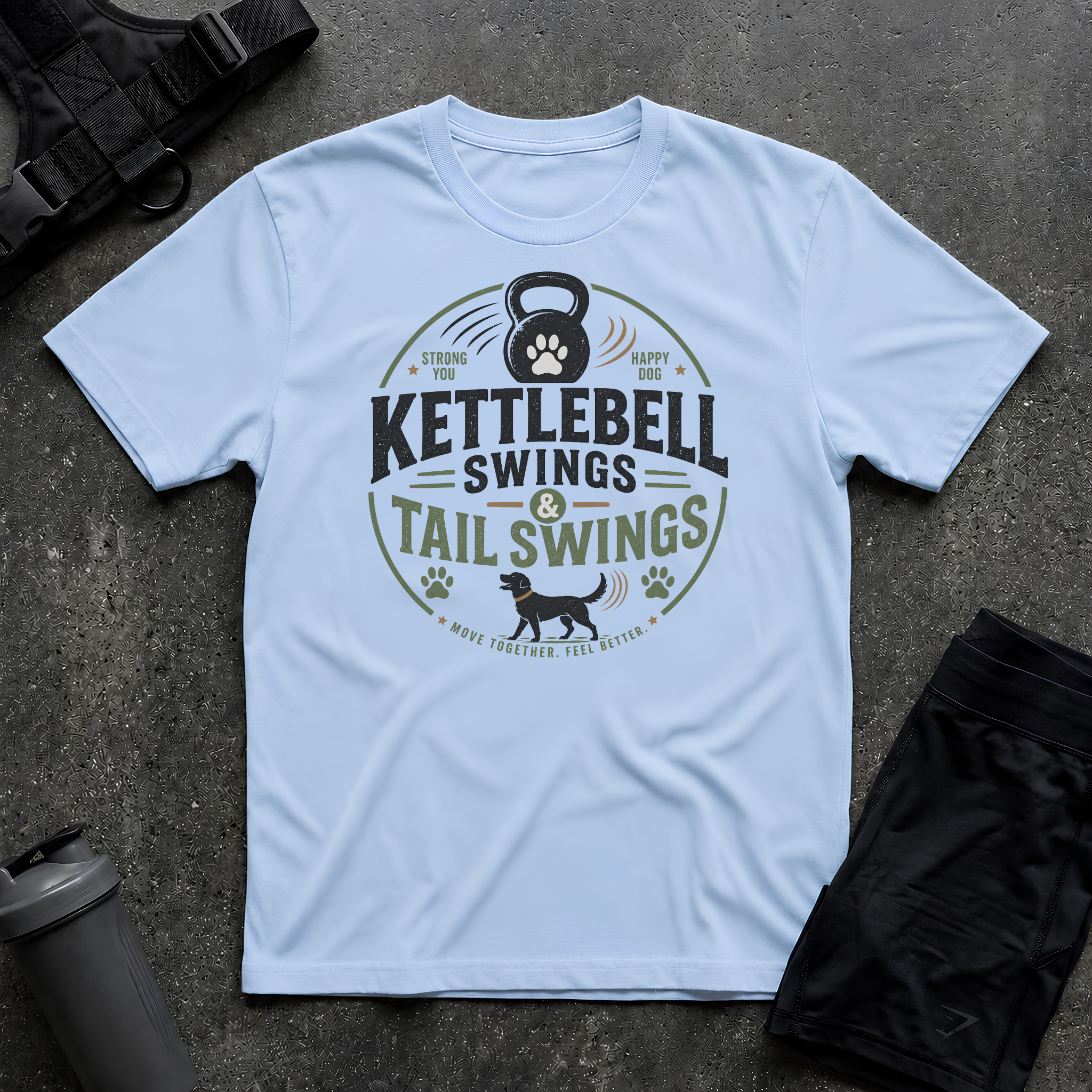 KETTLEBELL SWINGS & TAIL SWINGS T-SHIRT