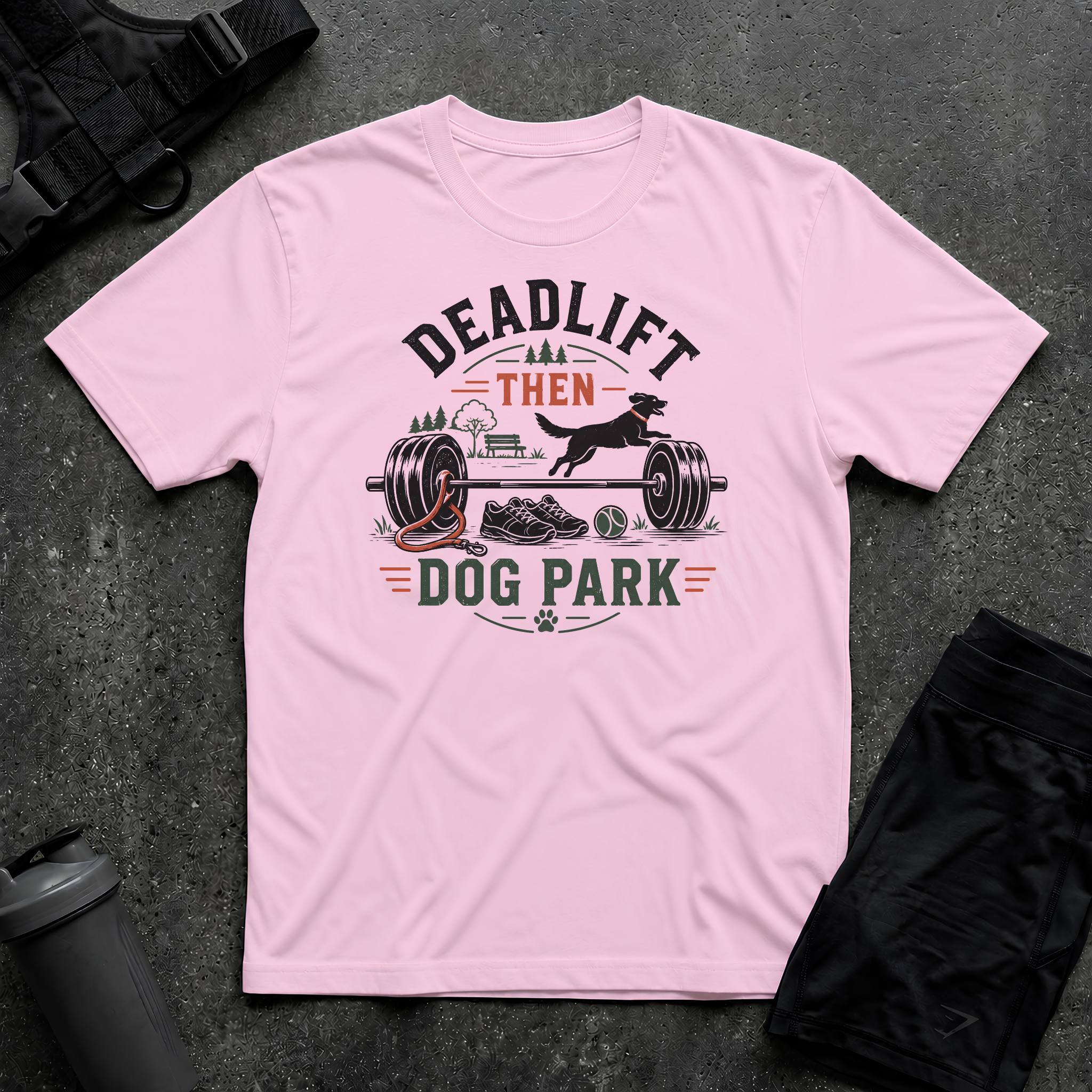 DEADLIFT THEN DOG PARK T-SHIRT
