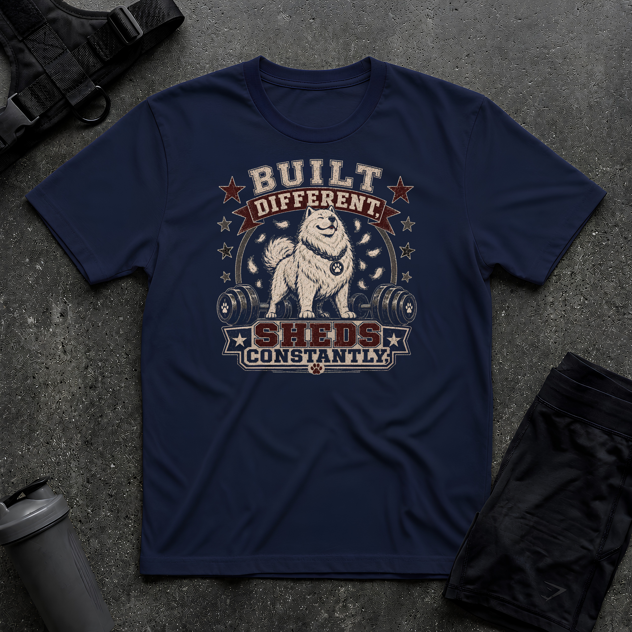 BUILT DIFFERENT SHEDS CONSTANTLY T-SHIRT
