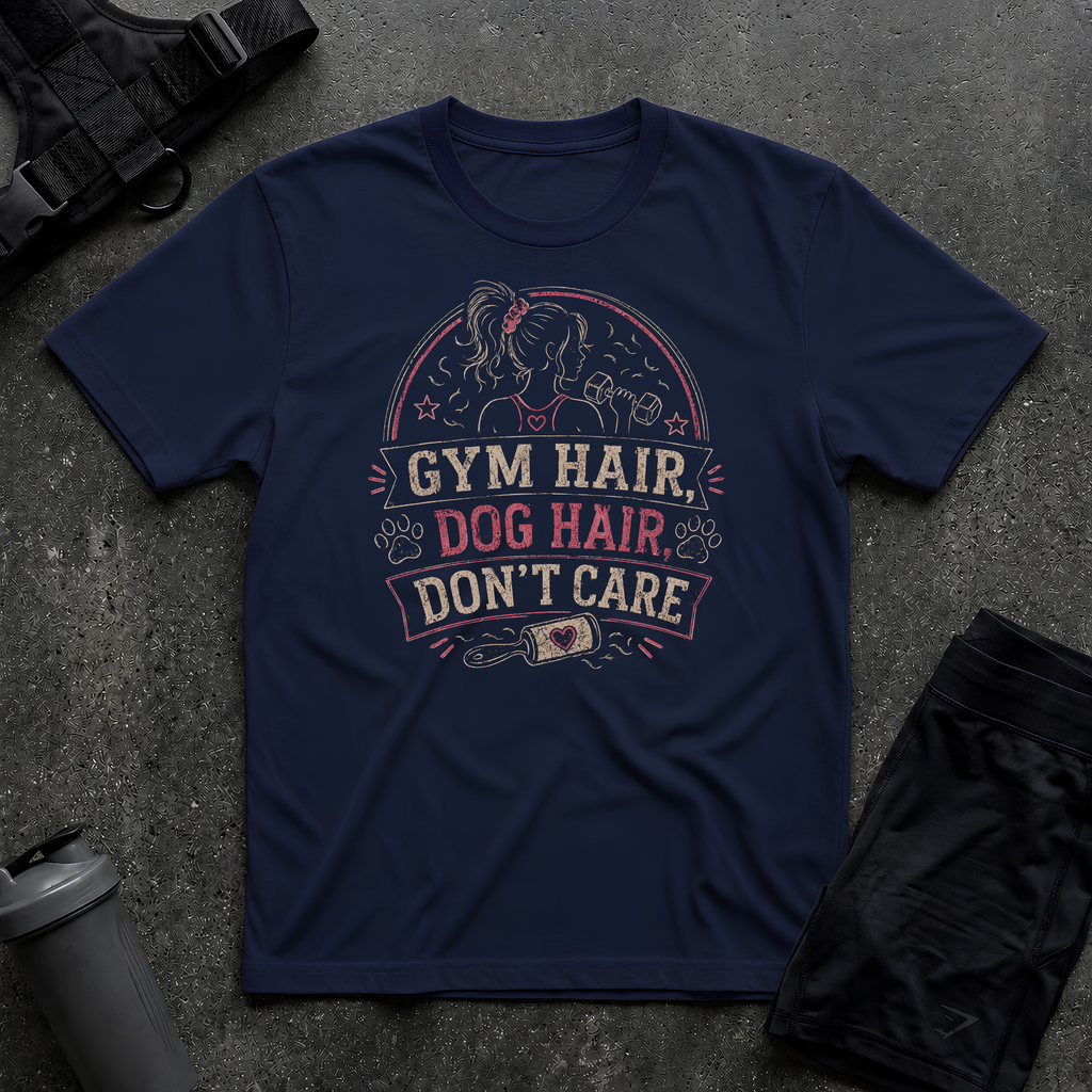 GYM HAIR DOG HAIR T-SHIRT