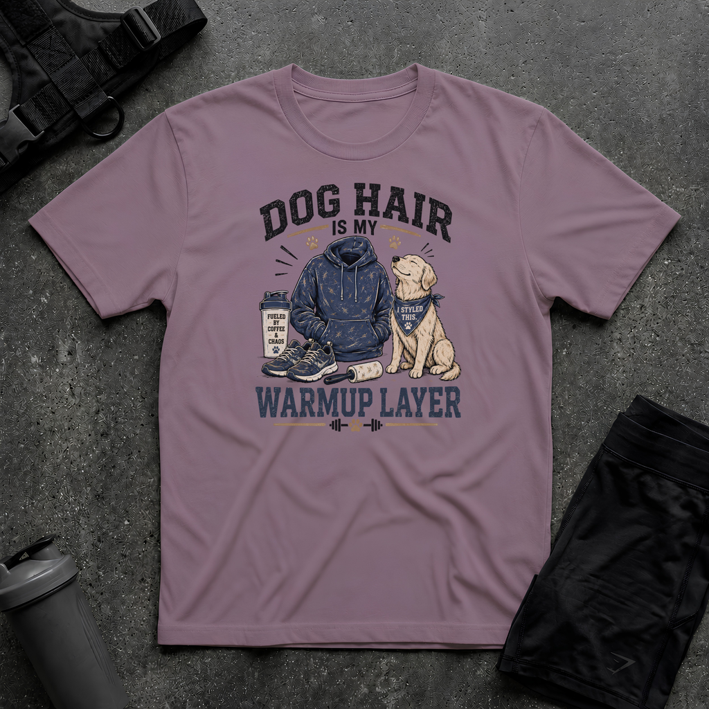 DOG HAIR IS MY WARMUP LAYER T-SHIRT