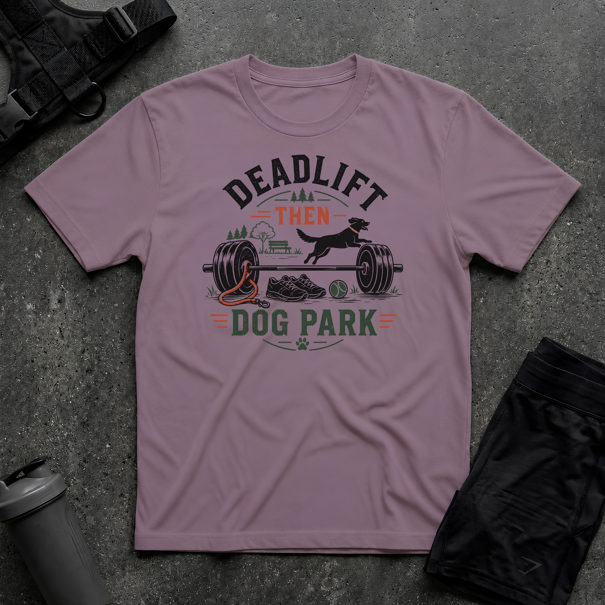 DEADLIFT THEN DOG PARK T-SHIRT
