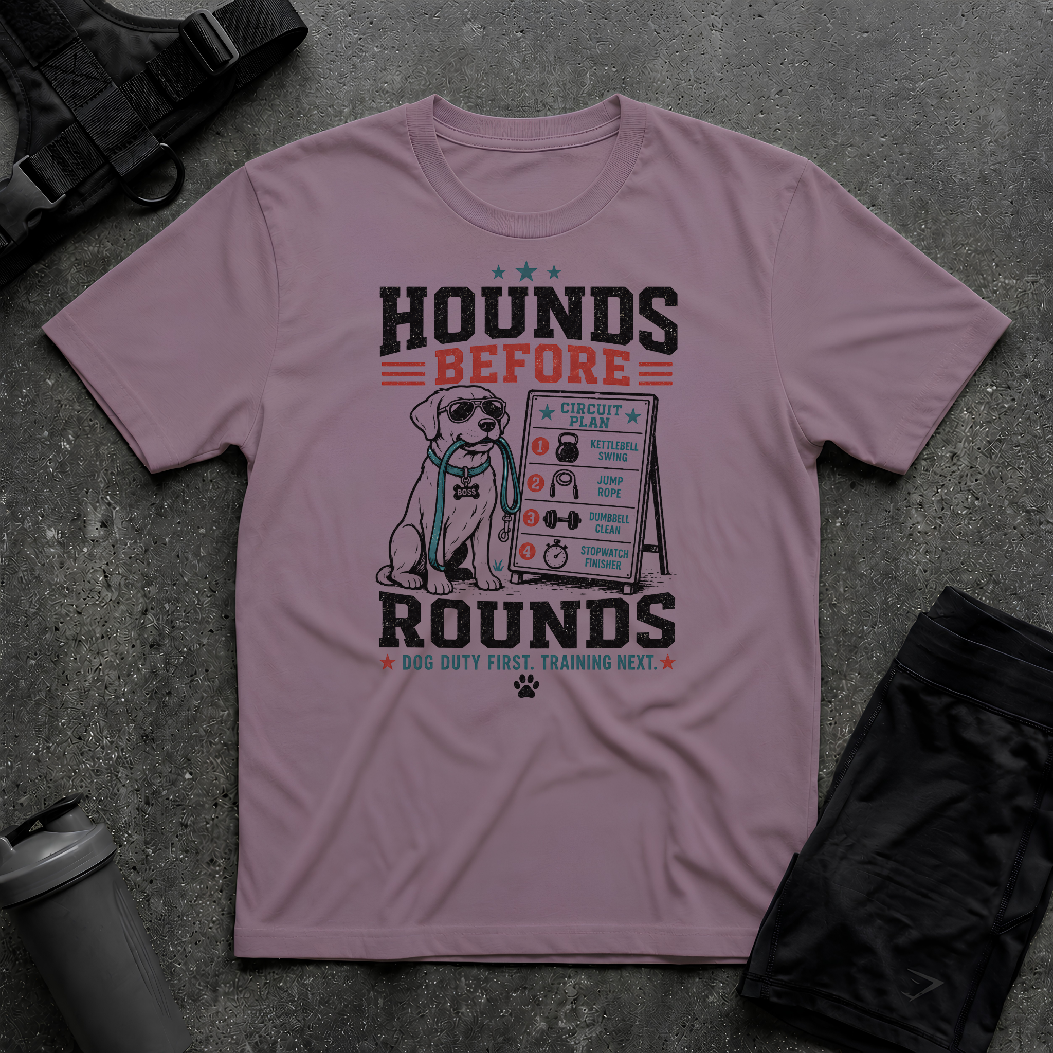 HOUNDS BEFORE ROUNDS T-SHIRT