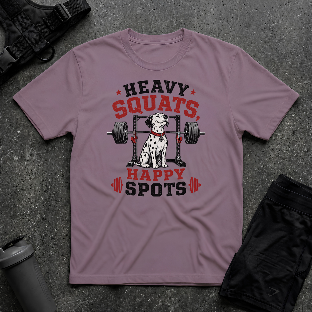 HEAVY SQUATS HAPPY SPOTS T-SHIRT