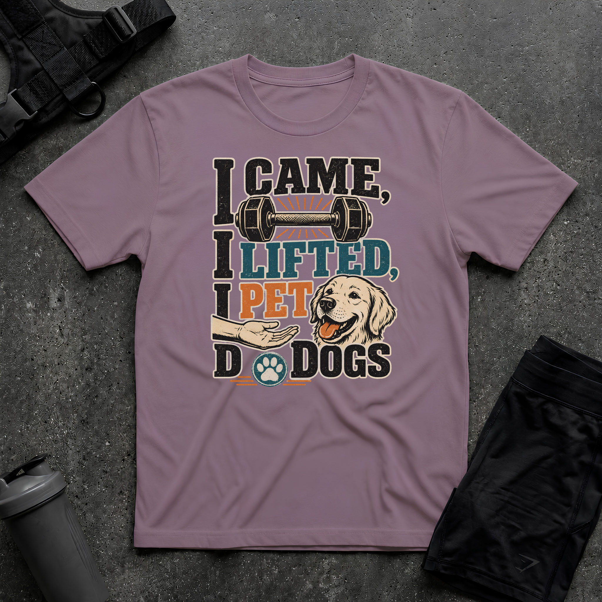 I CAME I LIFT I PET T-SHIRT