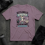 KETTLEBELLS COFFEE & CANINE CHAOS T-SHIRT