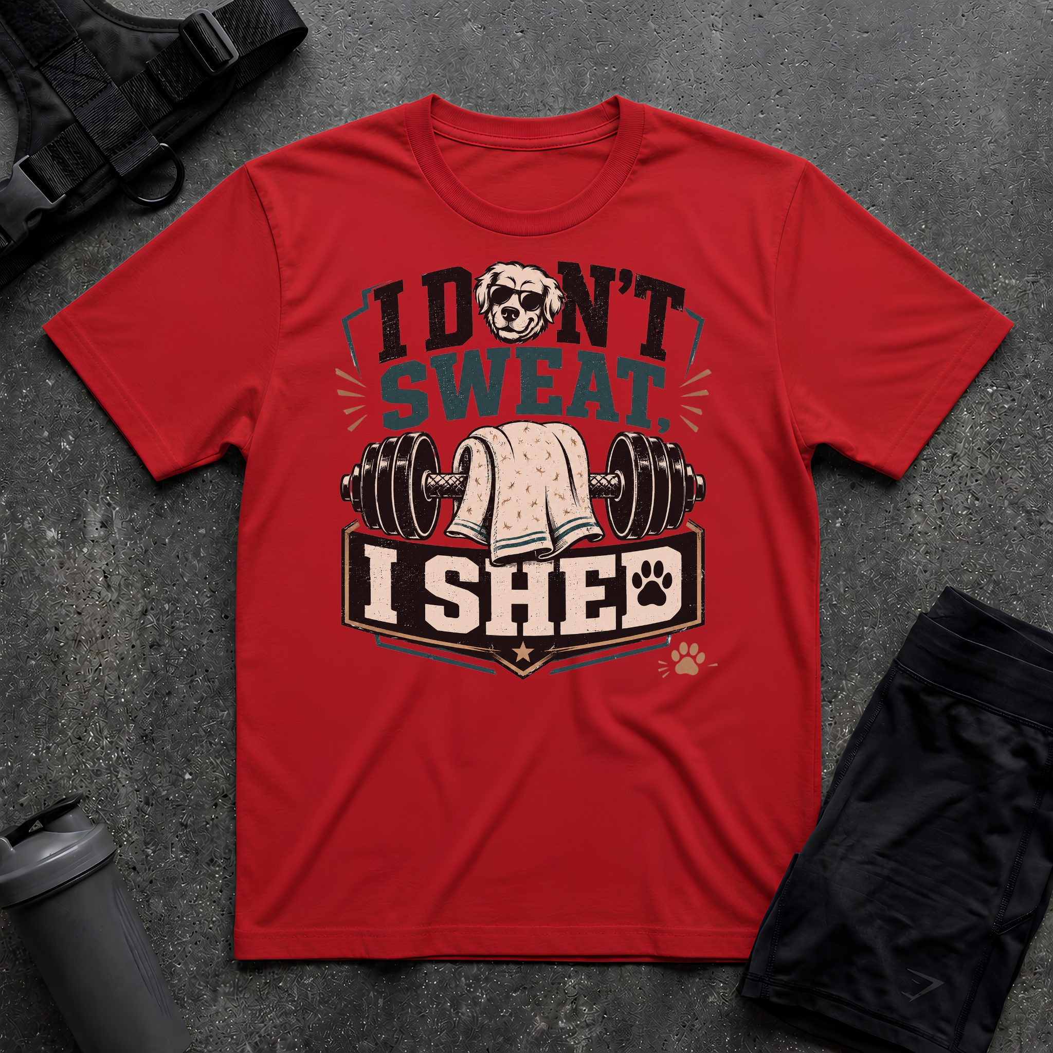 I DON'T SWEAT I SHED T-SHIRT