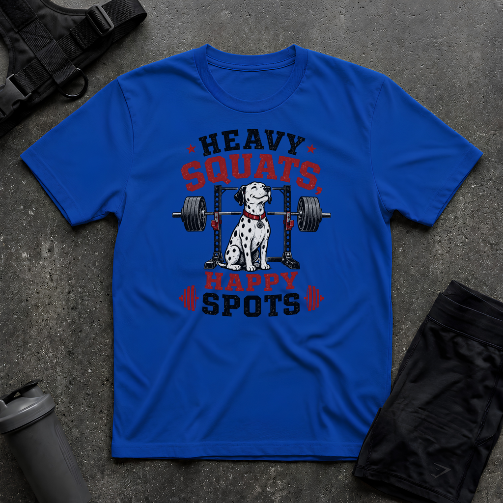 HEAVY SQUATS HAPPY SPOTS T-SHIRT