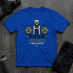 FOUR PAWS TWO PLATES 4 T-SHIRT