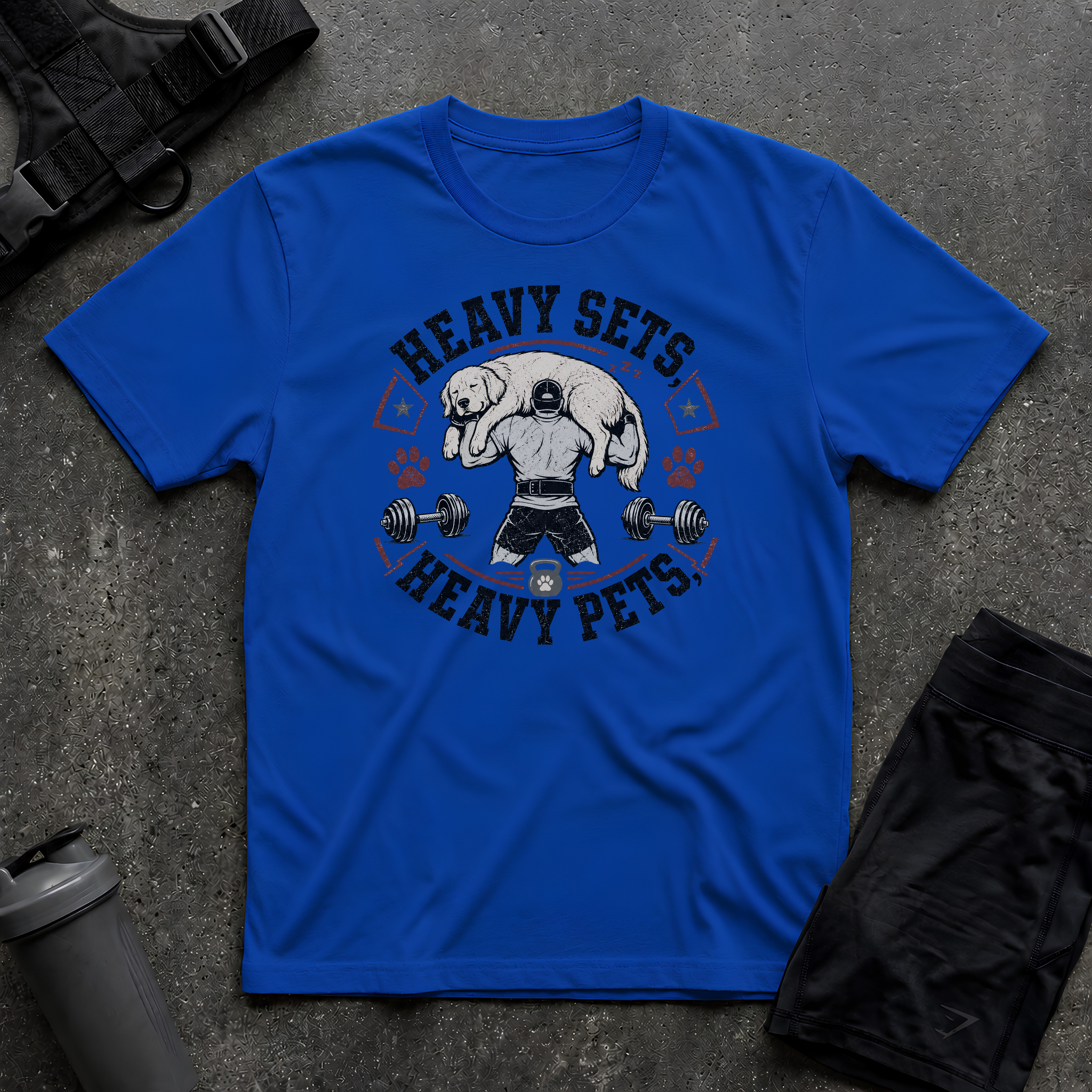 HEAVY SETS HEAVY PETS T-SHIRT
