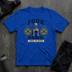 FOUR PAWS TWO PLATES 3 T-SHIRT