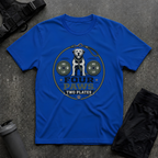 FOUR PAWS TWO PLATES 2 T-SHIRT