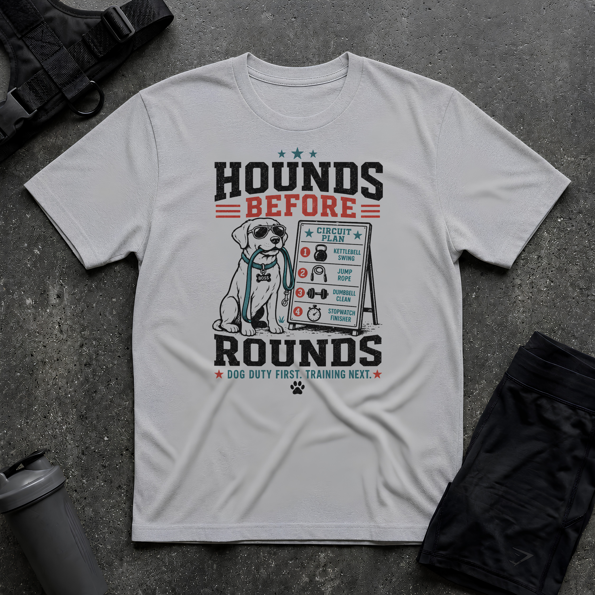 HOUNDS BEFORE ROUNDS T-SHIRT