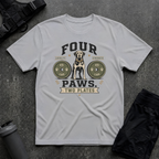 FOUR PAWS TWO PLATES 3 T-SHIRT