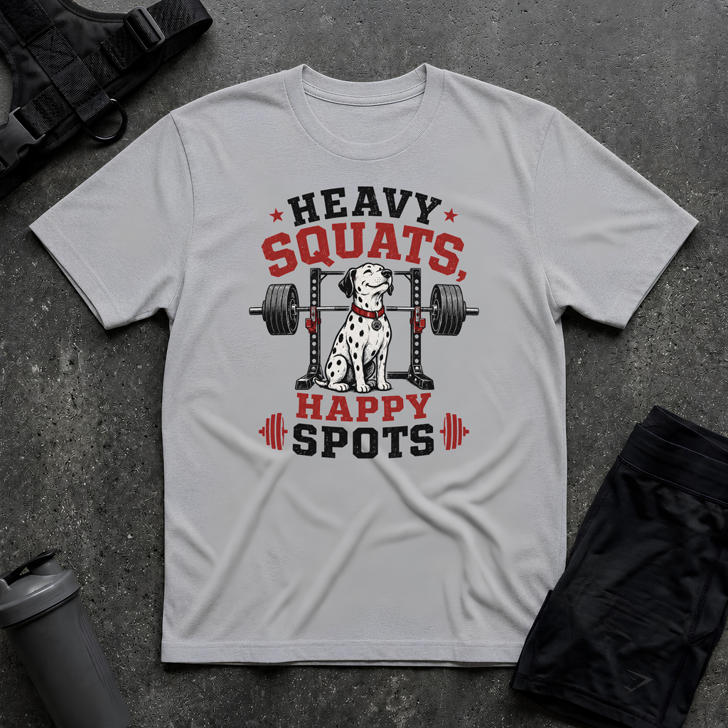 HEAVY SQUATS HAPPY SPOTS T-SHIRT