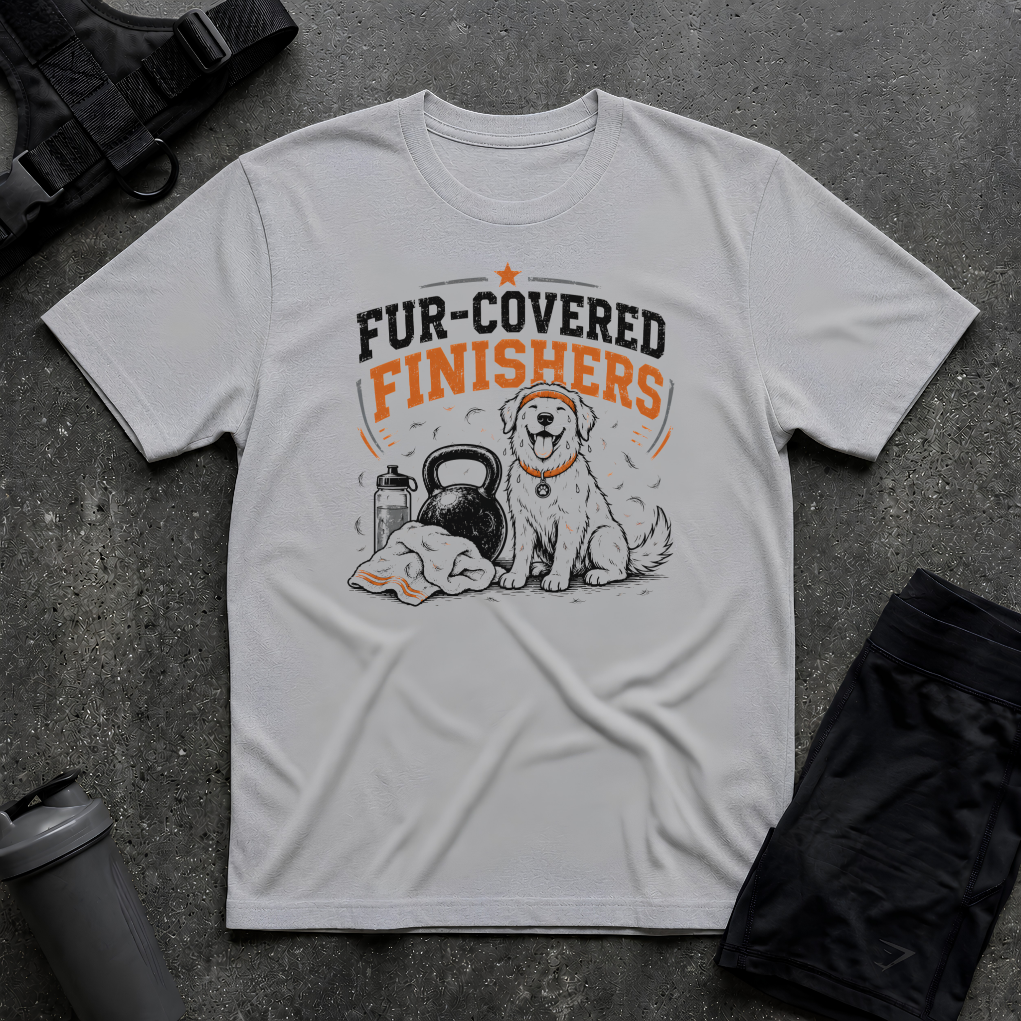 FUR COVERED FINISHERS T-SHIRT