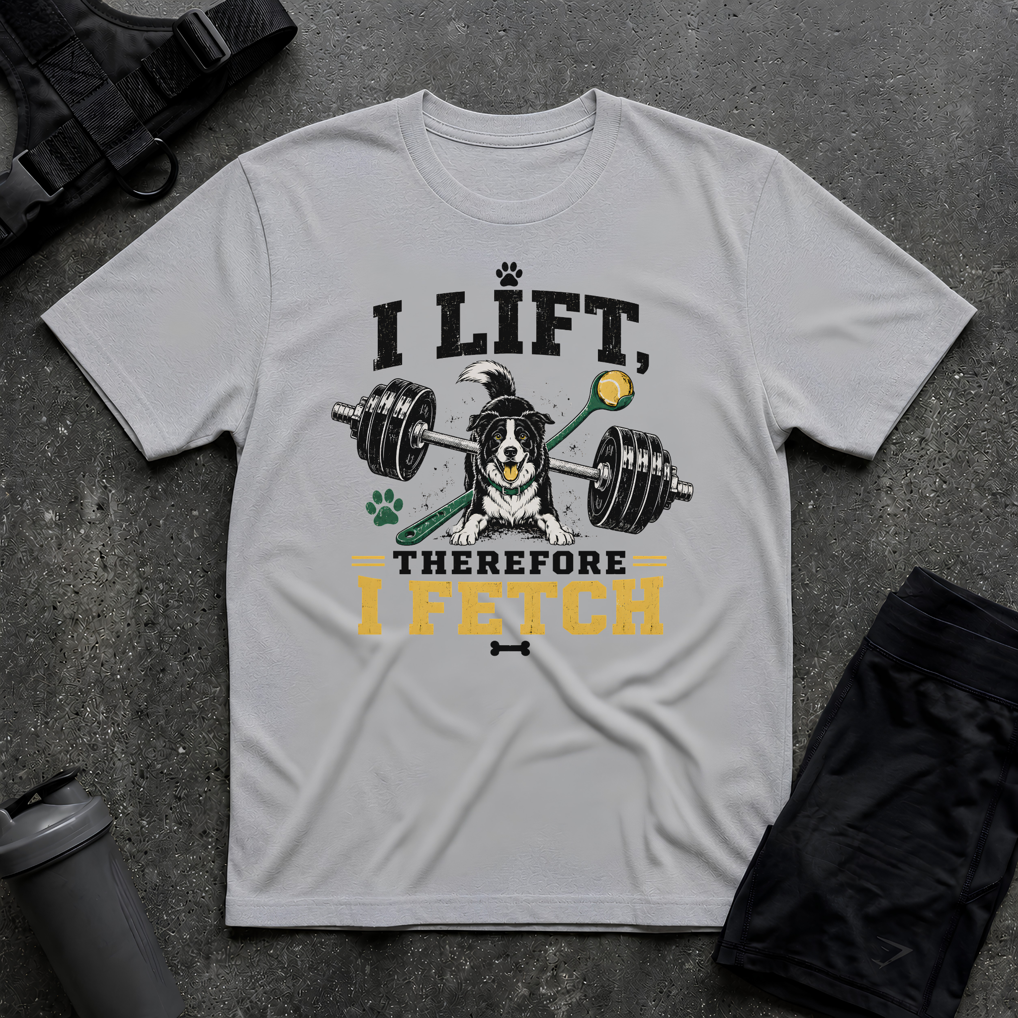 I LIFT THEREFORE I FETCH T-SHIRT