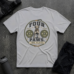 FOUR PAWS TWO PLATES T-SHIRT