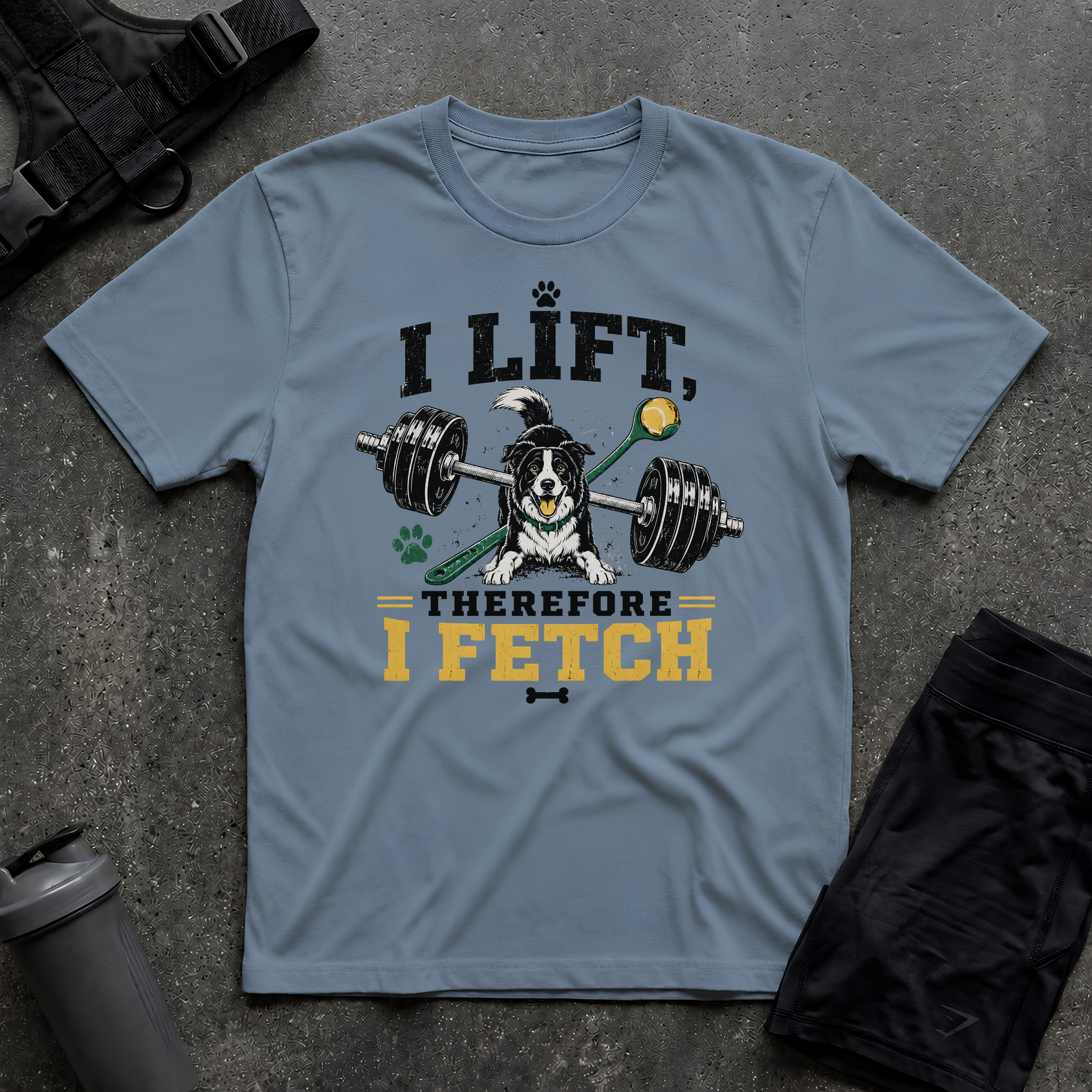 I LIFT THEREFORE I FETCH T-SHIRT