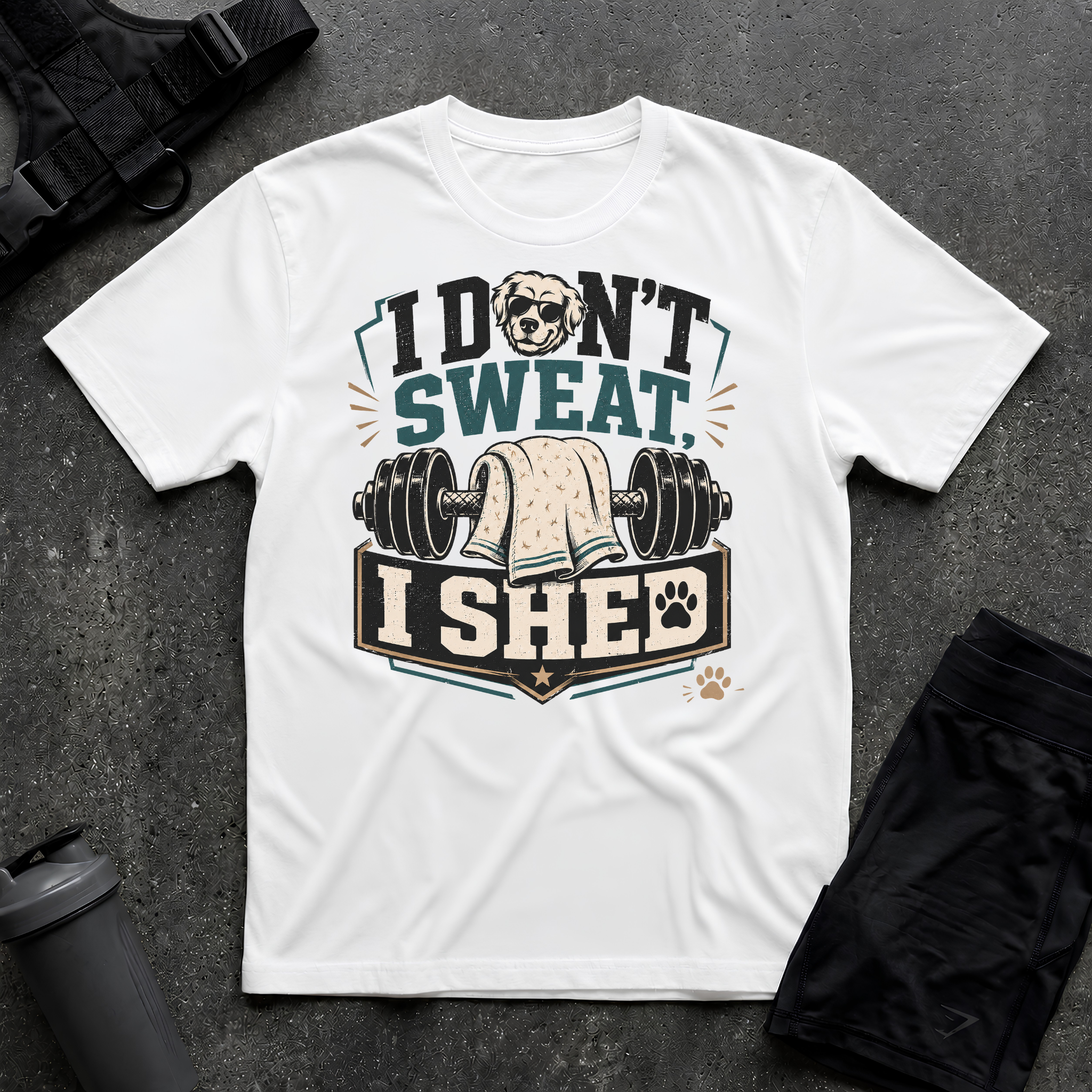 I DON'T SWEAT I SHED T-SHIRT