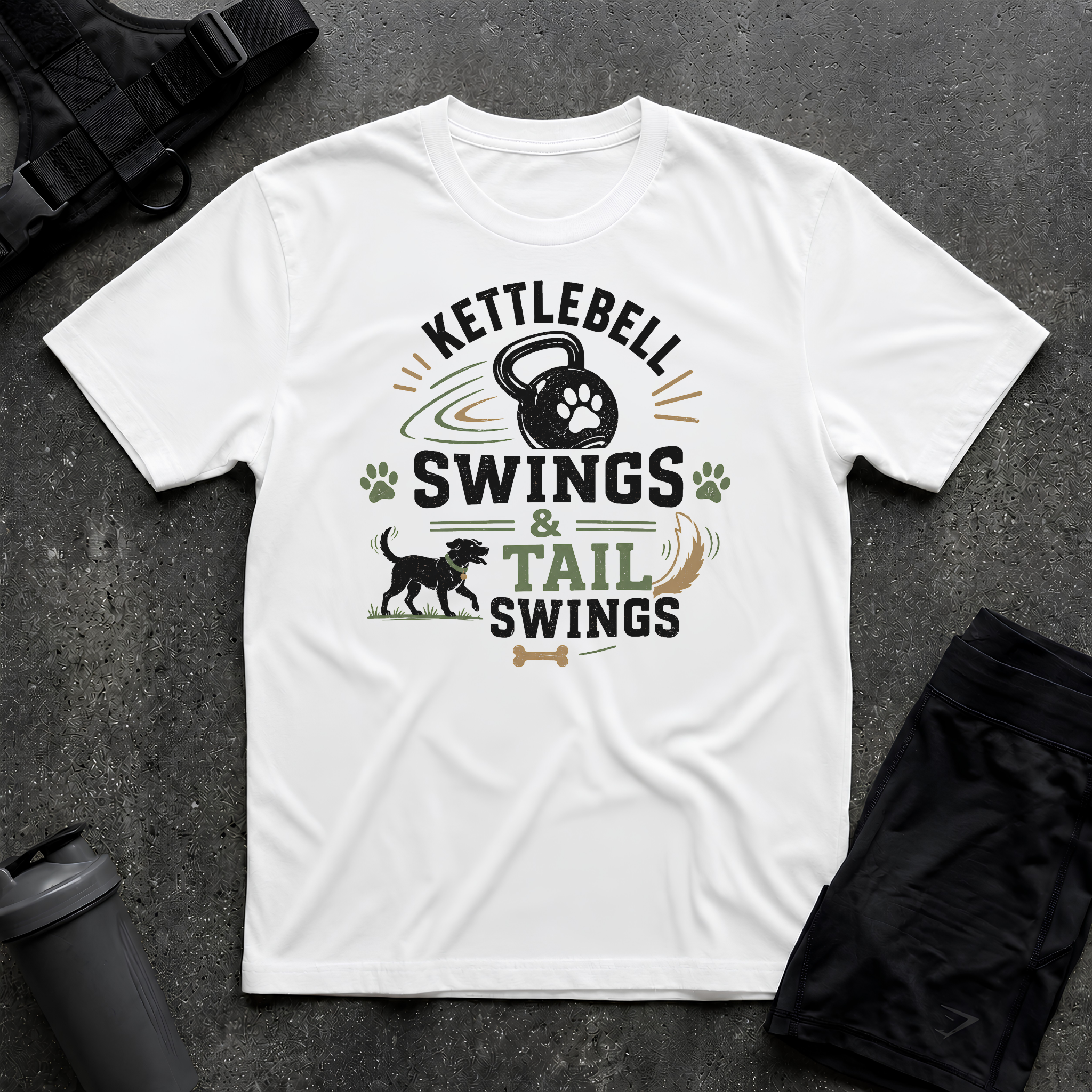 KETTLEBELL SWINGS & TAIL SWINGS 2 T-SHIRT