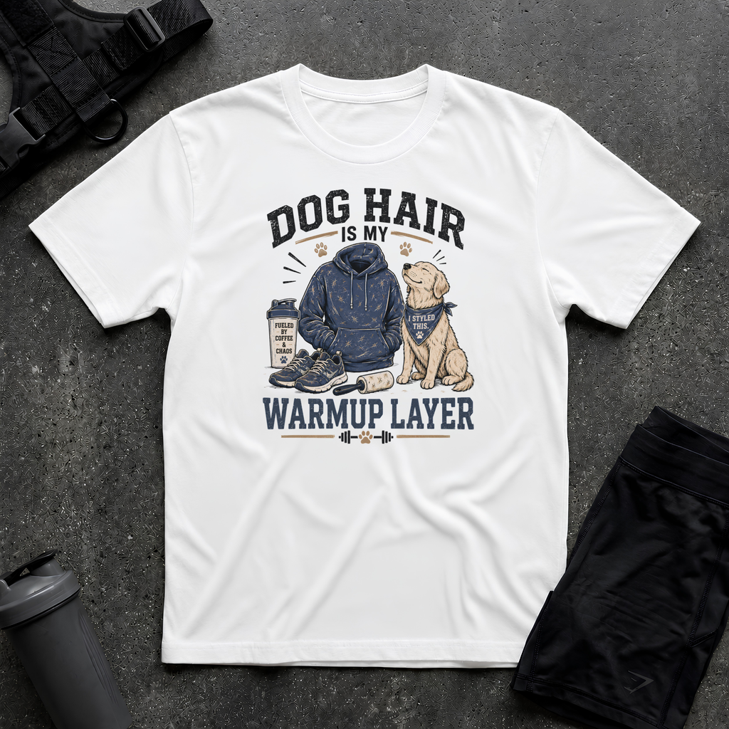 DOG HAIR IS MY WARMUP LAYER T-SHIRT