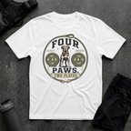 FOUR PAWS TWO PLATES T-SHIRT